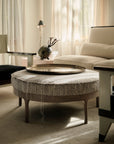 fringe ottoman