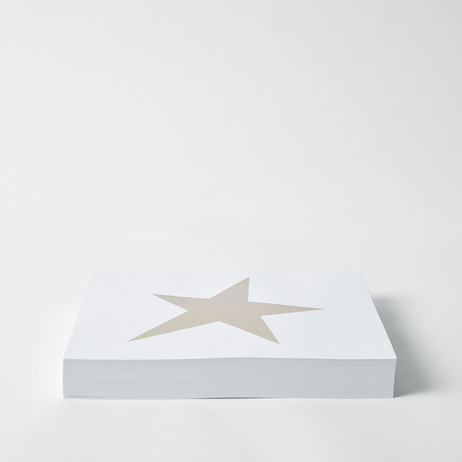 paper writing pad with star